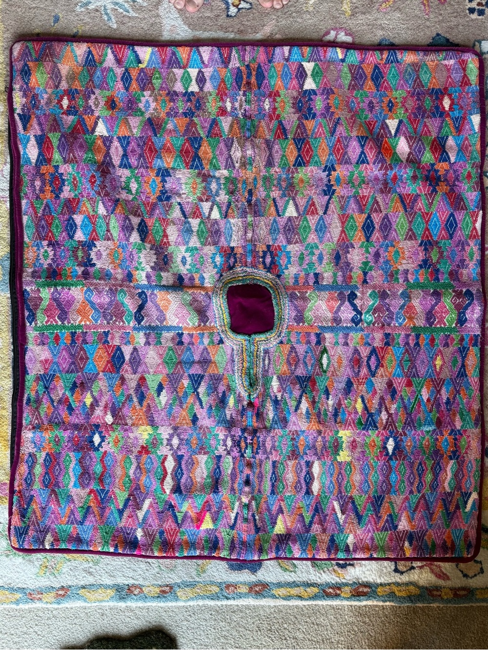 Huge Vintage Huipil Pillow Cover